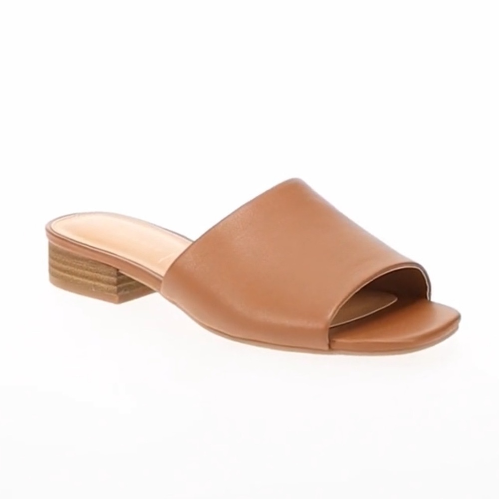 🆕New LC Lauren Conrad Ilana Women's 1-Band Stacked Heel Slide Sandals-Purple - Picture 6 of 8
